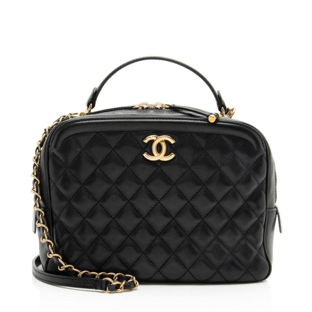 Chanel Calfskin CC Medium Vanity Case